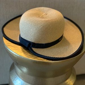 Sun N Sand French Laundry Ribbon Trim Straw Hat